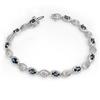 Image 1 : ACA CERTIFIED 4.82ctw SAPPHIRE & DIAMOND BRACELET GOLD