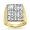 Image 1 : OVERSTOCK 2.00ctw DIAMOND MEN'S RING 14KT YELLOW GOLD