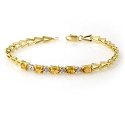 OVERSTOCK CERTIFIED 1.0ctw CITRINE BRACELET YELLOW GOLD