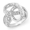 Image 1 : OVERSTOCK 0.75ctw DIAMOND RIGHT-HAND RING 14KT GOLD