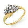 Image 1 : OVERSTOCK CERTIFIED 0.25 ctw  DIAMOND RING YELLOW GOLD