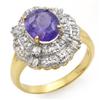 Image 1 : FINE QUALITY 2.70ctw TANZANITE & DIAMOND RING 14KT GOLD