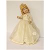 Image 1 : ANTIQUE BRIDAL DOLL WITH DRESS AND STAND