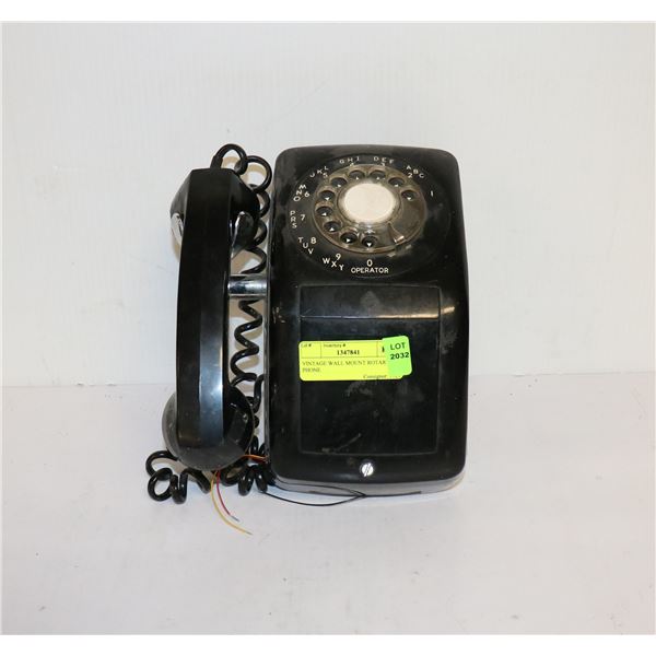 VINTAGE WALL MOUNT ROTARY PHONE