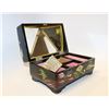 Image 1 : BLACK LACQUERED JEWELLERY BOX