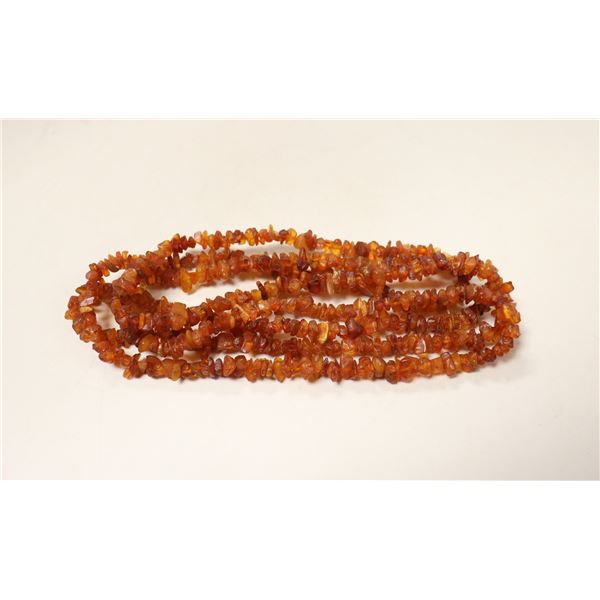 XL STRAND BEADED AMBER NECKLACE