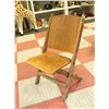 Image 1 : ANTIQUE WOODEN FOLDING SIDE CHAIR