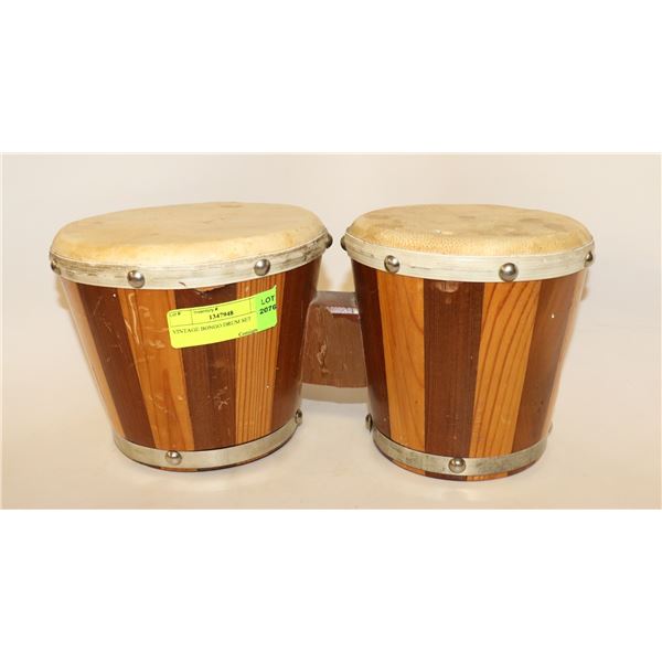 VINTAGE BONGO DRUM SET