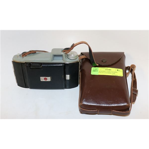 KODAK KODET LENS FOLDING CAMERA IN LEATHER CASE