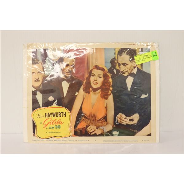 RITA HAYWORTH 1959 MOVIE LOBBY POSTER