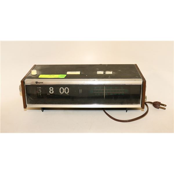 VINTAGE FLIP DIAL CLOCK RADIO