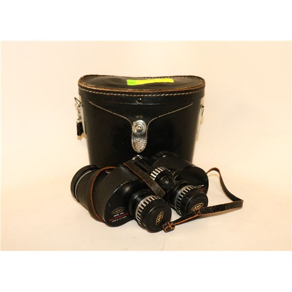 PAIR OF VINTAGE AMC BINOCULARS IN CASE