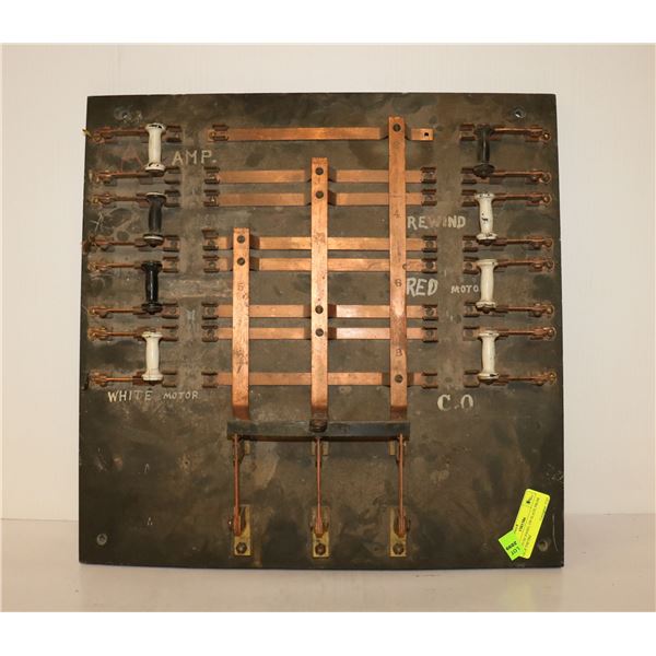 1900S FUSE PANEL ON SLATE FROM GEM THEATRE