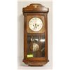 Image 1 : 1930S  KIENZLE WALL CLOCK WOODEN CASE BEVELED