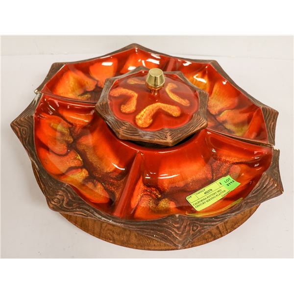 CALIFORNIA POTTERY MID CENTURY SERVING PLATTER