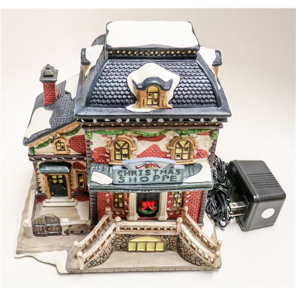 PORCELAIN FIBRE OPTIC DRUG STORE BUILDING