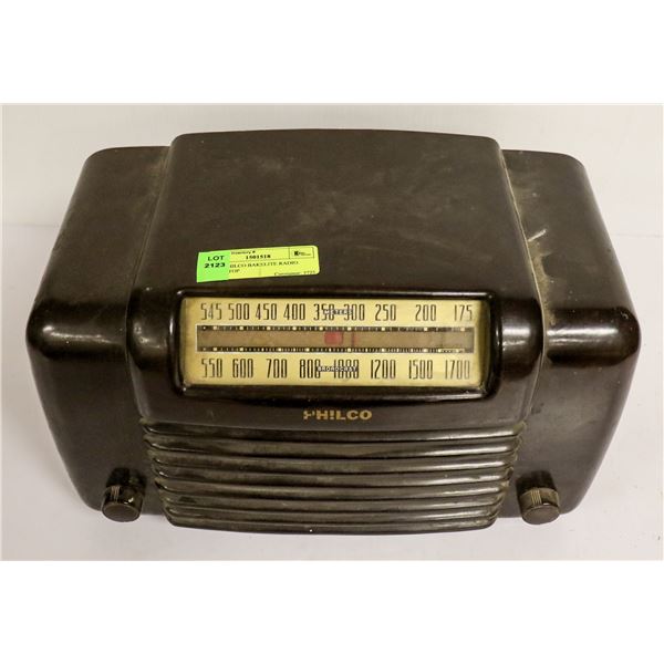 1940S PHILCO BAKELITE RADIO TABLE TOP