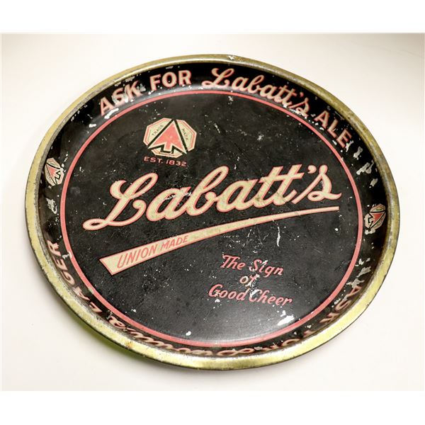 ANTIQUE LABATTS BEER SERVING TRAY