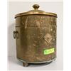 Image 1 : ANTIQUE PRESSED COPPER POT WITH LID
