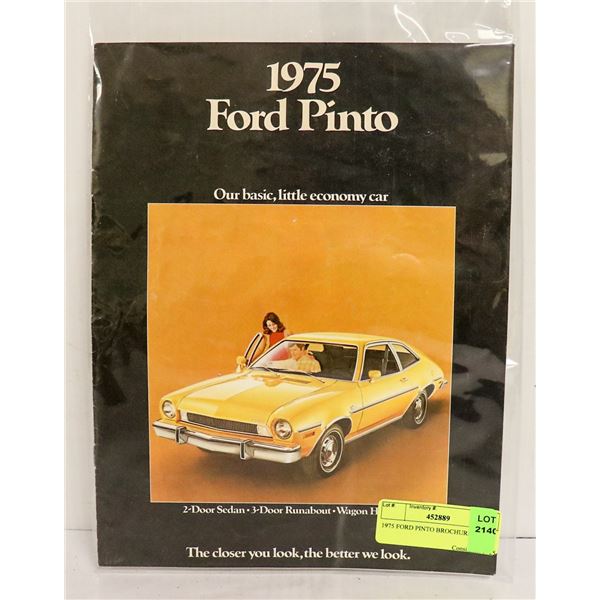 1975 FORD PINTO BROCHURE