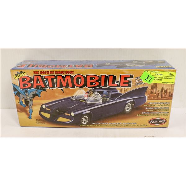 RARE ORIGINAL STYLE BATMOBILE MODEL KIT IN SEALED