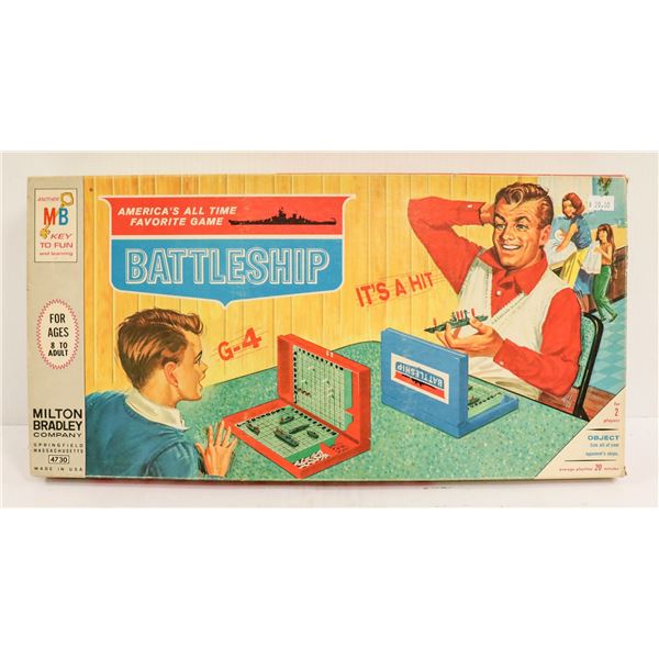 1960S BATTLESHIP BOARD GAME IN BOX