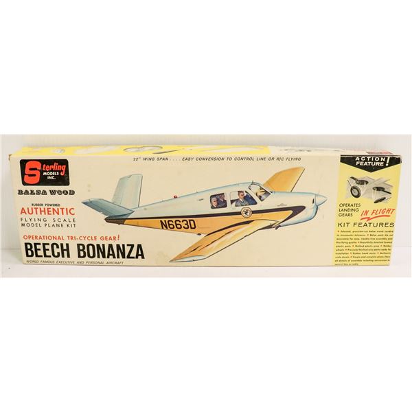 VINTAGE STERLING BEECH BONANZA MODEL KIT IN BOX