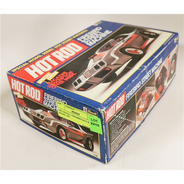 1985 REVELL FIREBIRD HOT ROD MODEL KIT