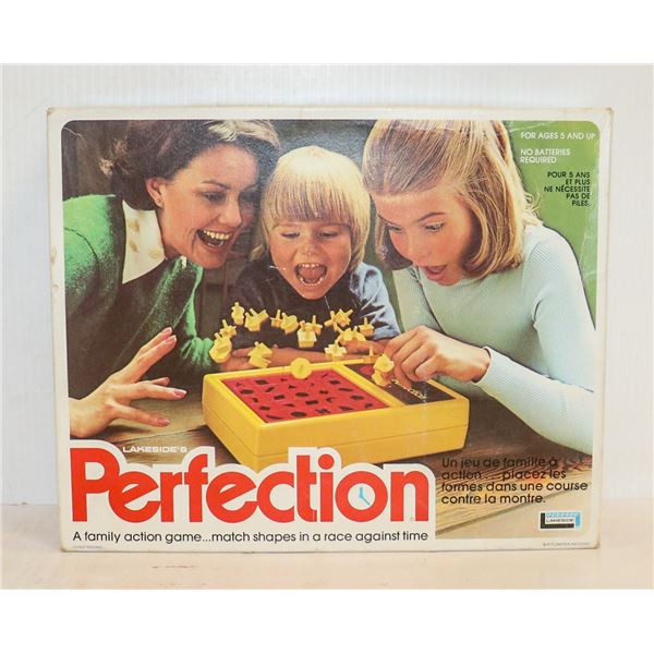 VINTAGE PERFECTION BOARD GAME IN BOX