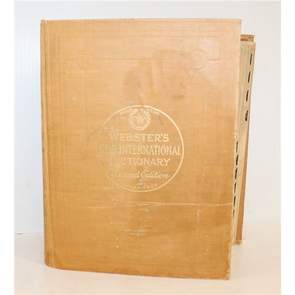 MASSIVE 1957 WEBSTERS UNABRIDGED DICTIONARY