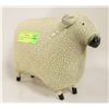 Image 1 : LARGE STUFFED VINYL SHEEP ORNAMENT