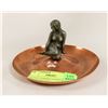 Image 1 : VINTAGE COPPER DANISH BATHING BEAUTY ASHTRAY