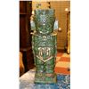 Image 1 : CARVED GREEN STONE MAYAN STYLE STATUE 12IN TALL