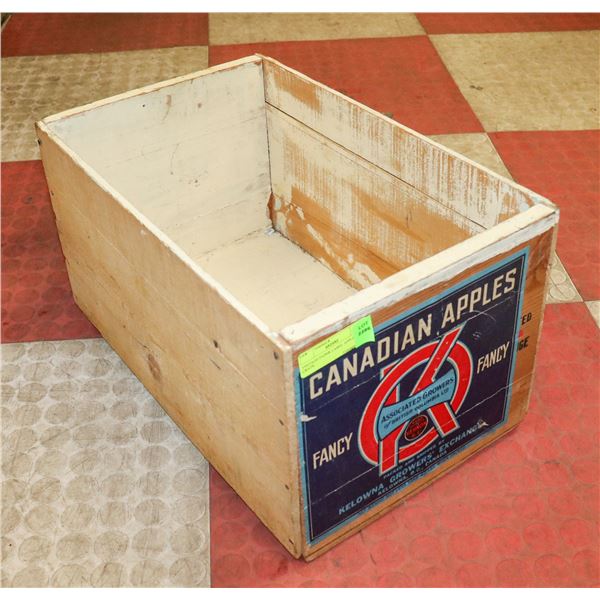VINTAGE PAPER LABEL APPLE CRATE