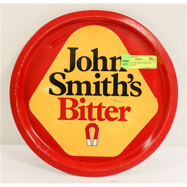 VINTAGE JOHN SMITHS BITTERS SERVING TRAY