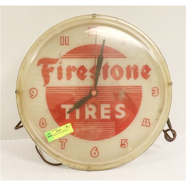 1960S FIRESTONE ADVERTISING CLOCK