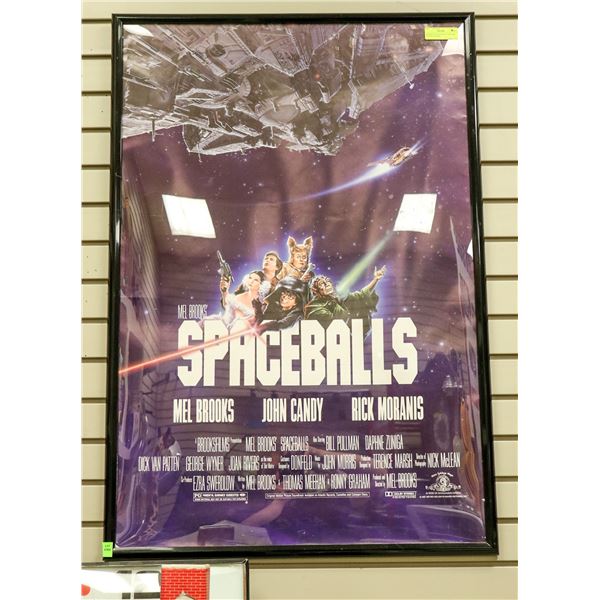 ORIGINAL SPACE BALLS THEATRE POSTER FRAMED