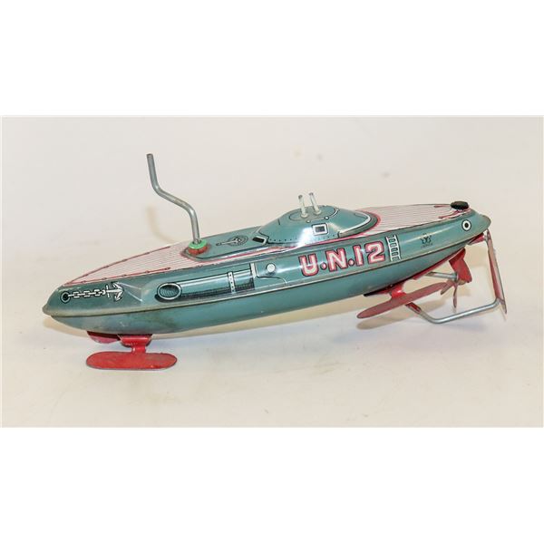 1950S TIN JAPAN WIND UP SUBMARINE