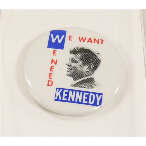 JFK PRESIDENT CAMPAIGN PIN