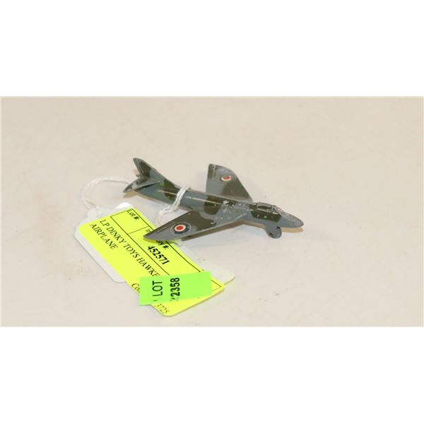 LP DINKY TOYS HAWKER HUNTER AIRPLANE