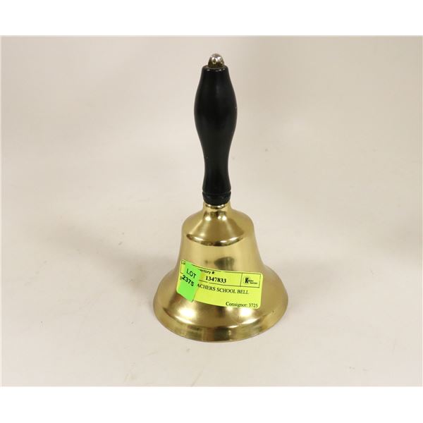 BRASS TEACHERS SCHOOL BELL