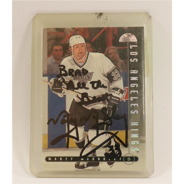 AUTOGRAPHED 1995 MARTY MCSORLEY CARD
