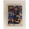 Image 1 : AUTOGRAPHED 1991 BRETT HULL CARD