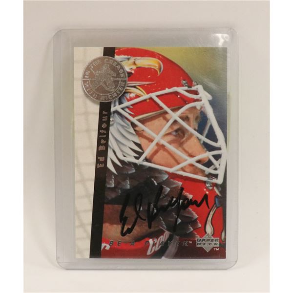 AUTOGRAPHED 1996 ED BELFOUR CARD