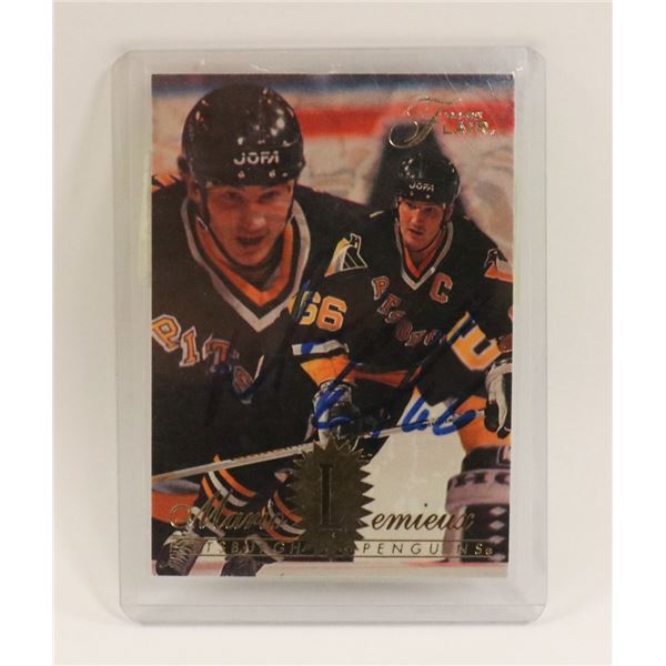 AUTOGRAPHED 1994 MARIO LEMIEUX CARD
