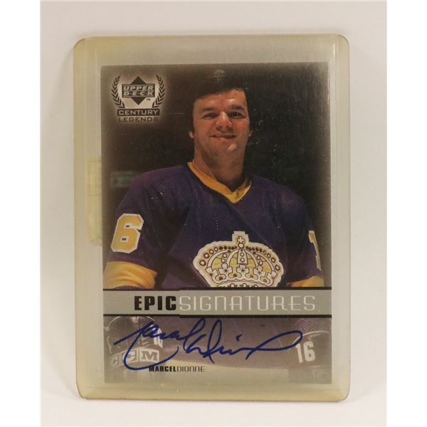 AUTOGRAPHED MARCEL DIONNE CHASE CARD