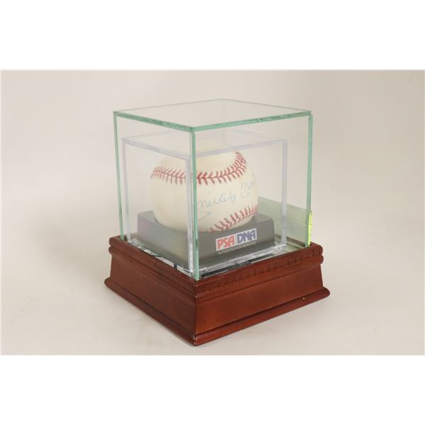AUTHENTIC SIGNED MICKEY MANTLE BASEBALL PSA