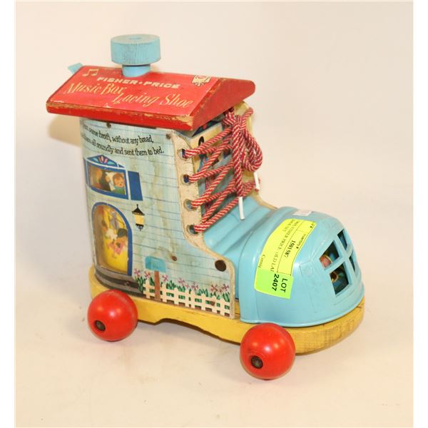 1960S FISHER PRICE  OLD LADY IN A SHOE SET