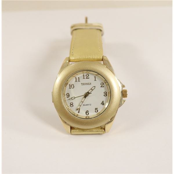 BIJOUX TERNER GOLD COLOURED WRIST WATCH