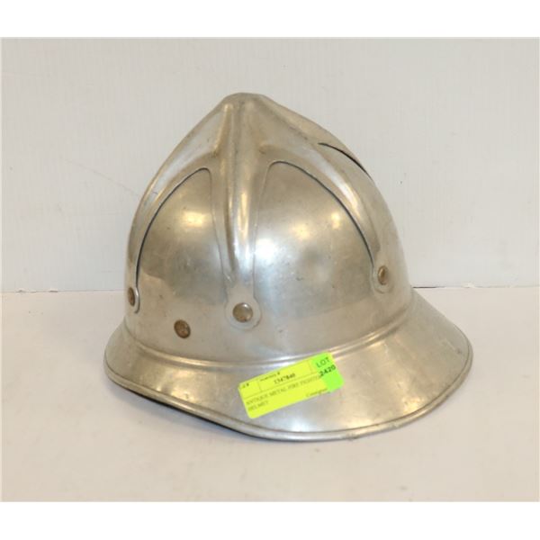 ANTIQUE METAL FIRE FIGHTERS HELMET